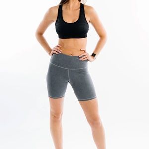 Zyia Grey Snug Hustle Shorts 7in